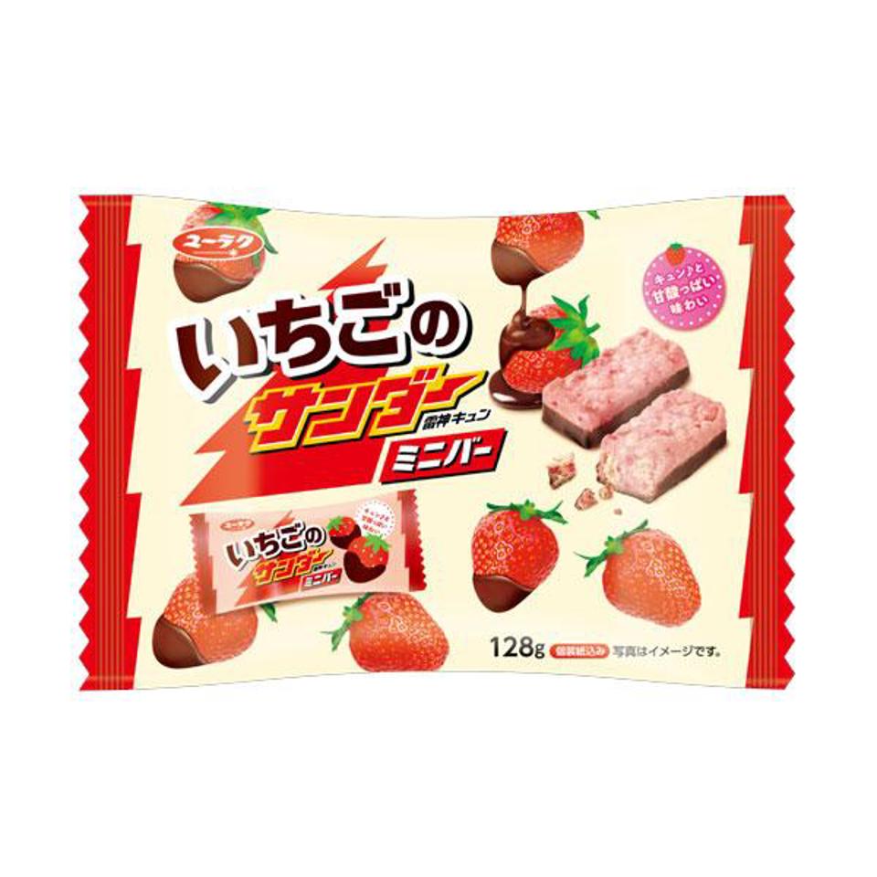 Yuraku - Strawberry Thunder Chocolate Mini Bar 128g