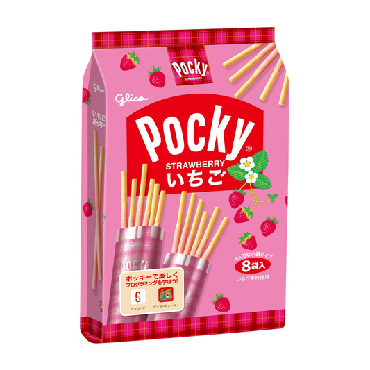 Glico Strawberry Pocky 8 bags 94g