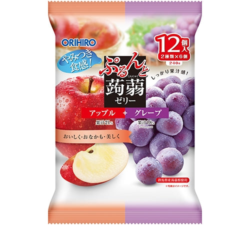 ORIHIRO Konjac Jelly Apple+Grape