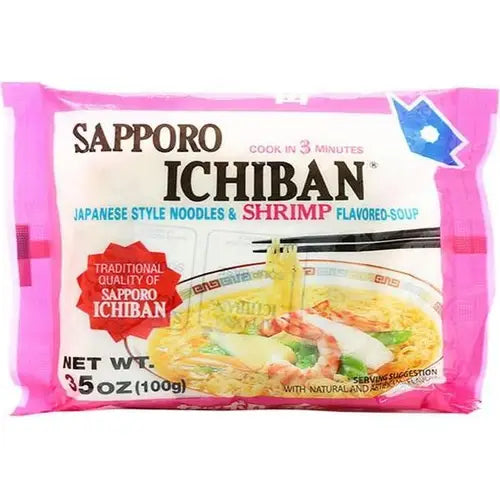 SAPPORO ICHIBAN SHRIMP FLAVOR NOODLES