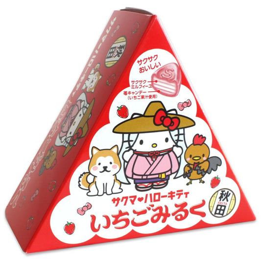 Akitakensan - Sakuma & Hello Kitty Strawberry Milk Candy 52.5g